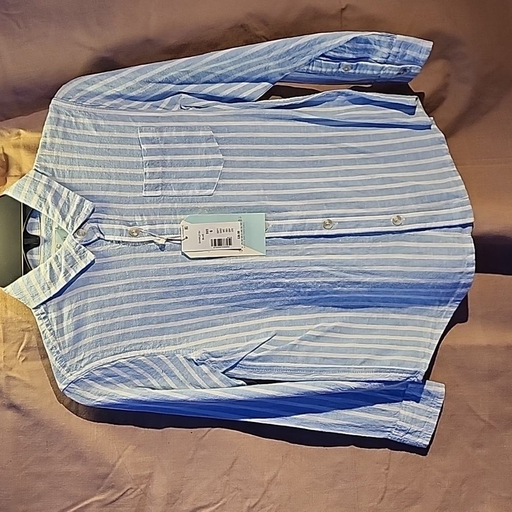 Class Club linen blend Long-Sleeved Shirt